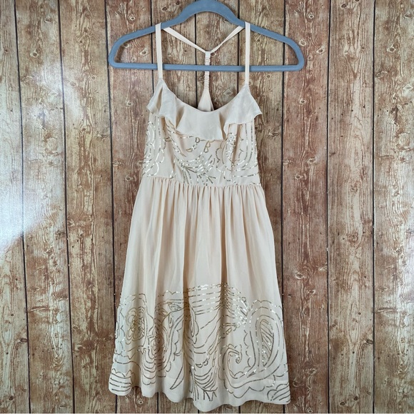 Johnny Martin Other - Johnny Martin Juniors Sequin Racerback Dress size 3 peach color